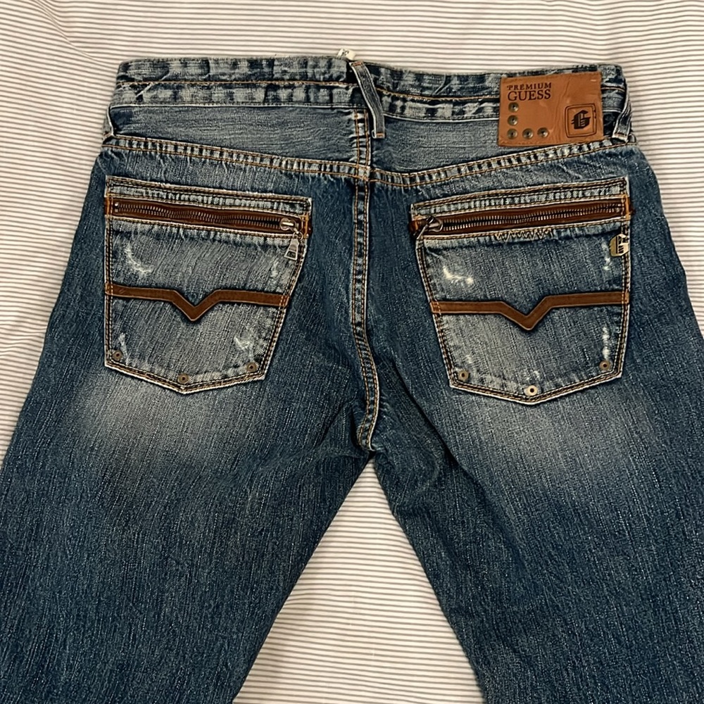 Guess Premium Falcon Bootcut Jeans size 36x34